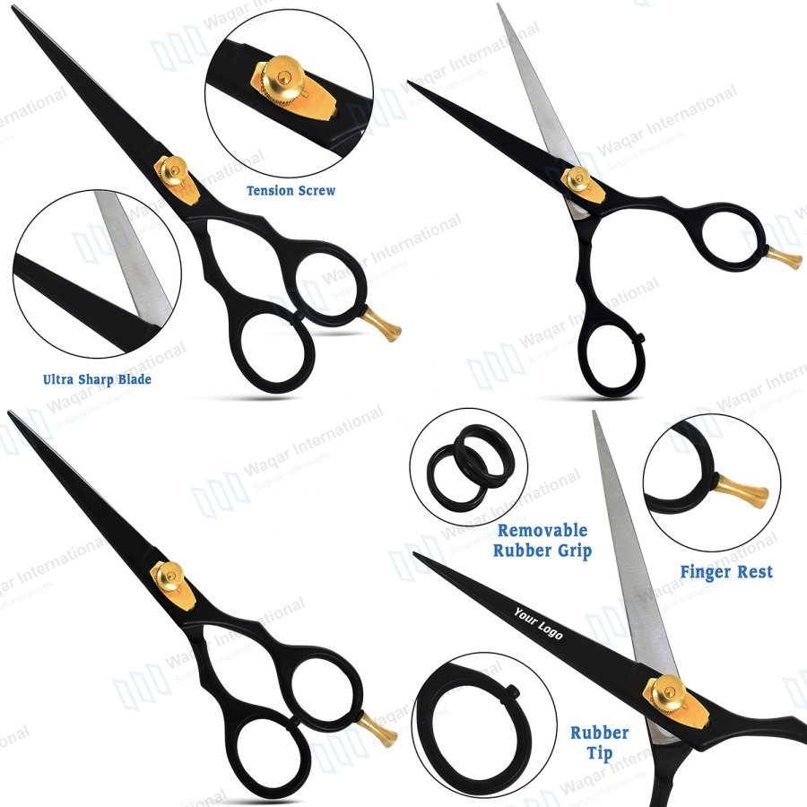 Stainless Steel Salon Barber Scissors Sharp Blade — beauty instruments manufactured by Waqar International, Sialkot