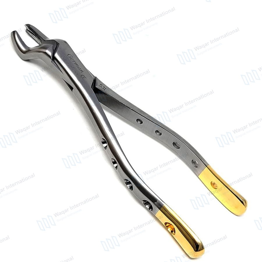 Extraction Forceps No 7 Upper Roots English Pattern — dental instruments manufactured by Waqar International, Sialkot
