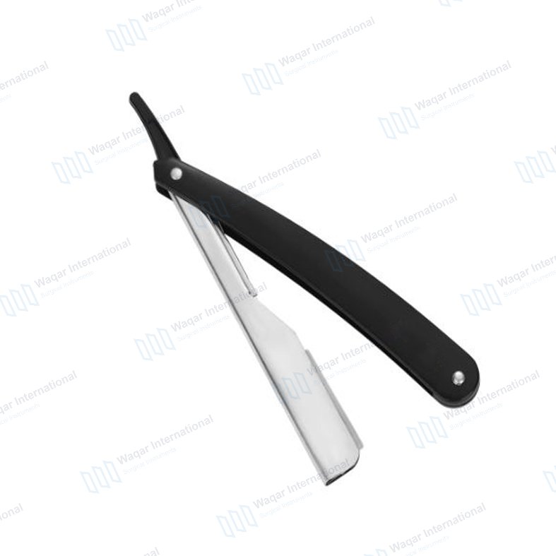 Comfortable Non Slip Stainless Steel Handle Barber Shaving — beauty instruments manufactured by Waqar International, Sialkot