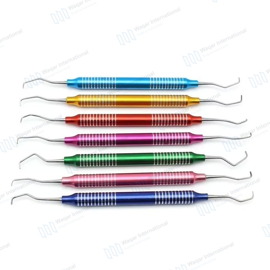 Stainless Steel Dental Scaler Set 6pc — dental instruments manufactured by Waqar International, Sialkot