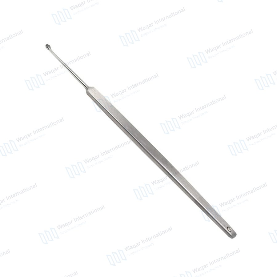 Single Ended Rectus Curette Straight Sharp Size Medical — ent instruments manufactured by Waqar International, Sialkot