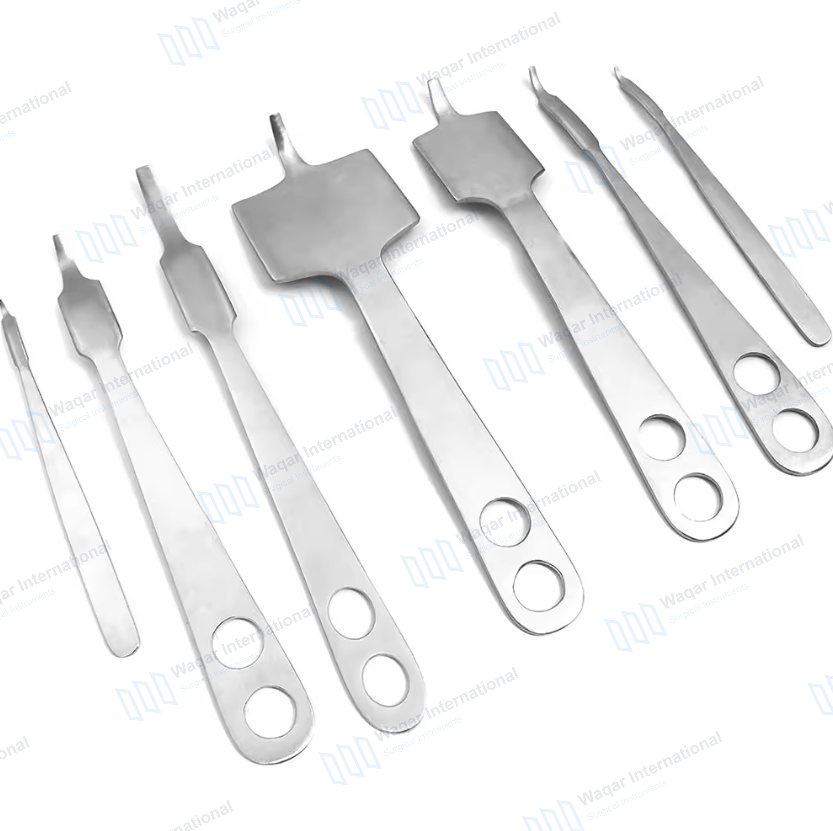 Hohmann Retractor Set 7 Piece Stainless Steel Orthopedic Surgical — veterinary instruments manufactured by Waqar International, Sialkot