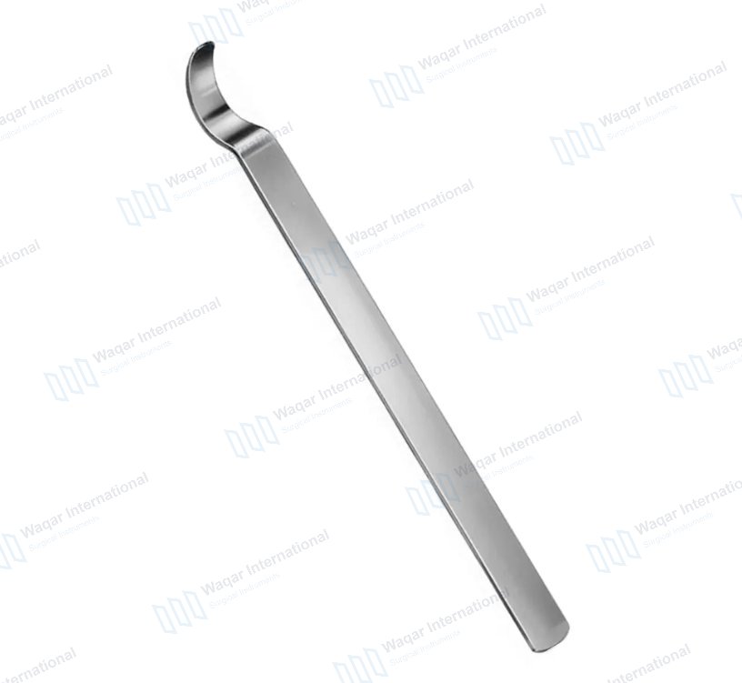 Stainless Steel Bone Lever Hip Retractor Curved 300mm 11.34" — orthopedic instruments manufactured by Waqar International, Sialkot