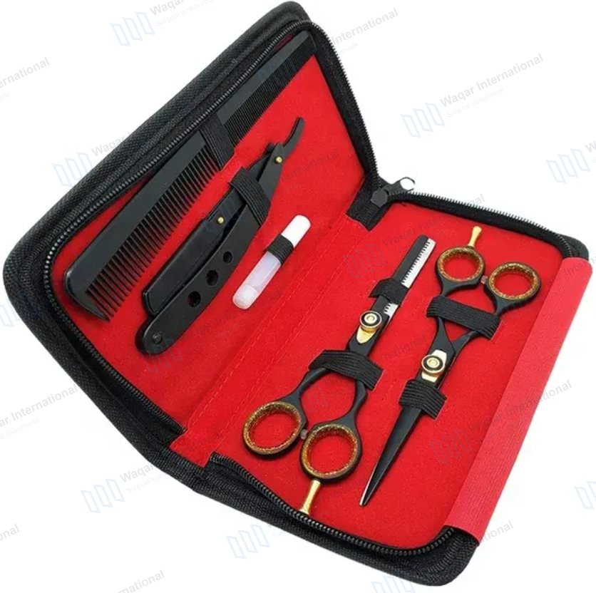 Hair Cutting Stainless Steel Sharp Blade Barber Thinning Scissors — beauty instruments manufactured by Waqar International, Sialkot