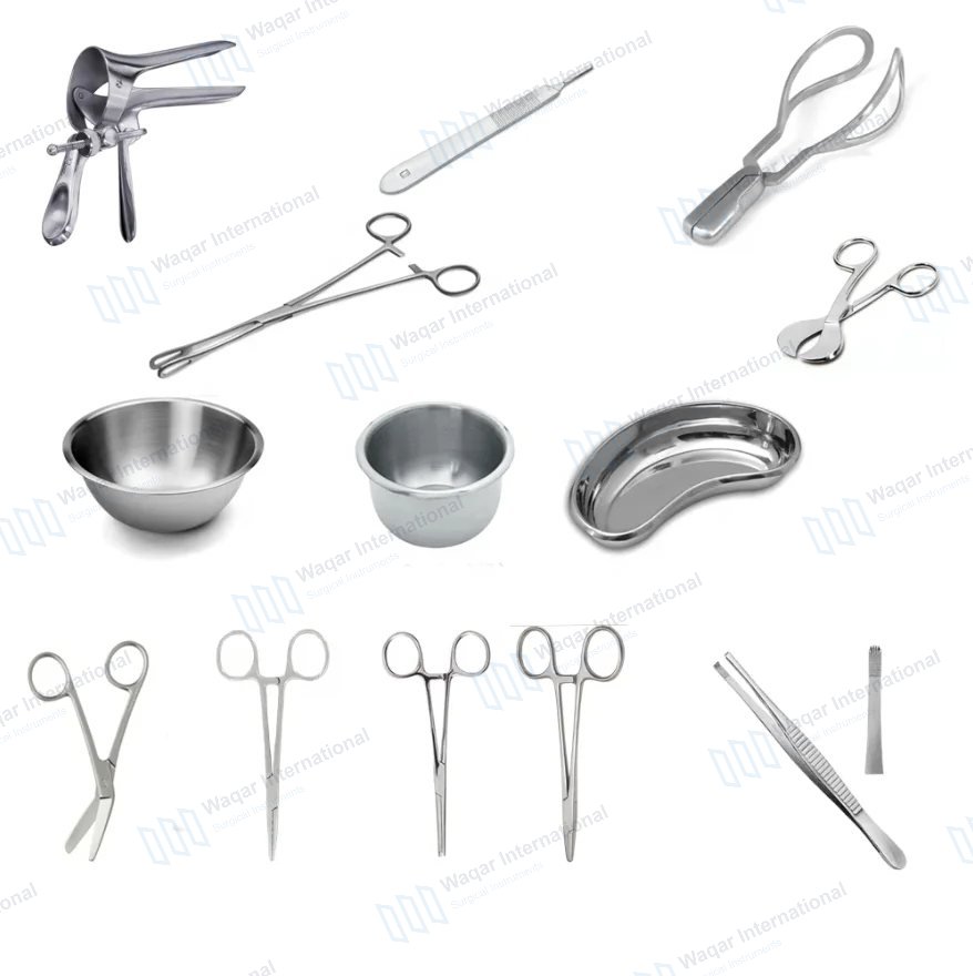 Stainless Steel OB-GYN Surgical Set — surgical instruments manufactured by Waqar International, Sialkot
