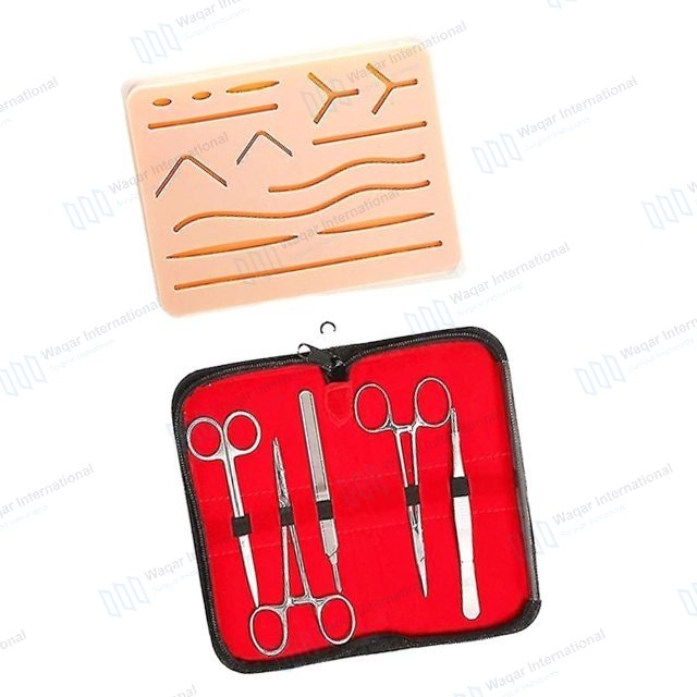 Reusable Stainless Steel Suture Practice Kit — surgical instruments manufactured by Waqar International, Sialkot