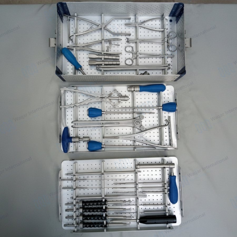 Stainless Steel Lumbar Retractor Distractor Pedicle Screw Spine — orthopedic instruments manufactured by Waqar International, Sialkot