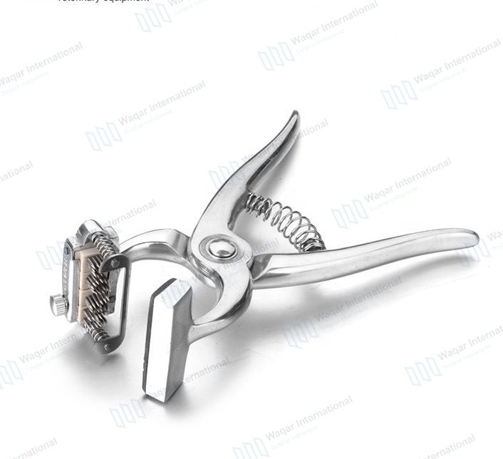 Stainless Steel Veterinary Tattoo Pliers for Pig Marking Sow — veterinary instruments manufactured by Waqar International, Sialkot