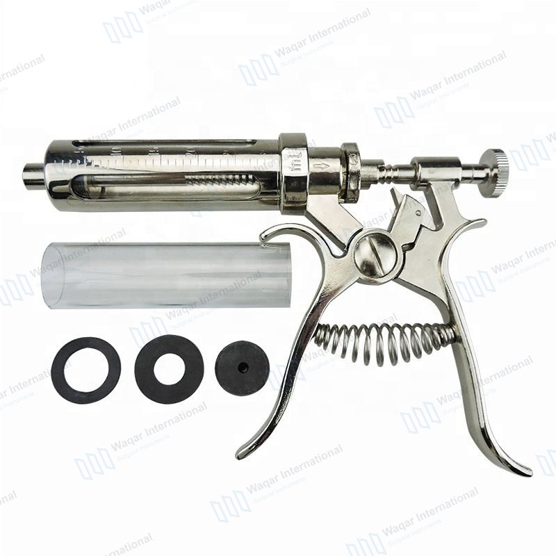 Disposable Veterinary Syringe Stainless Steel — veterinary instruments manufactured by Waqar International, Sialkot