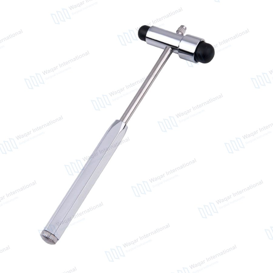 Multifunctional Metal Percussion Hammer Brush Pin Ruler — neuro surgical manufactured by Waqar International, Sialkot