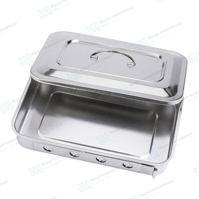 Stainless Steel Flat Tray for Medical Instrument Trays — surgical instruments manufactured by Waqar International, Sialkot