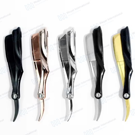 Disposable Curve Straight Razor Men Wood Handle — beauty instruments manufactured by Waqar International, Sialkot