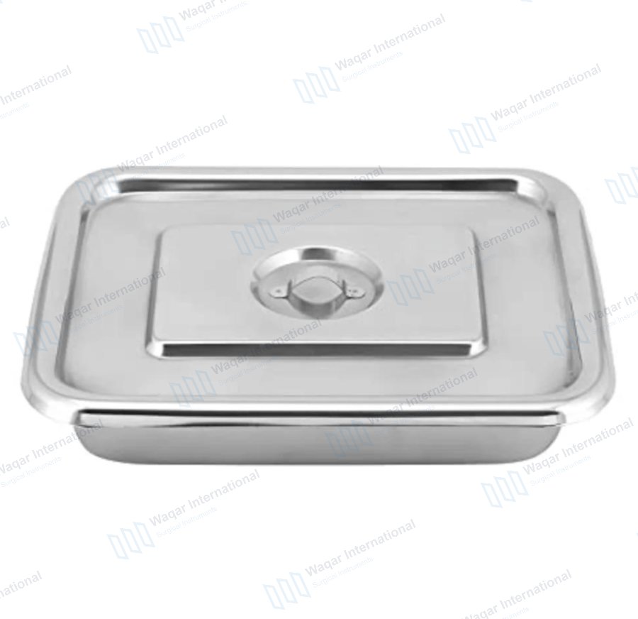 Pack 3 Medical Trays Stainless Steel Rectangular Laboratory — surgical instruments manufactured by Waqar International, Sialkot