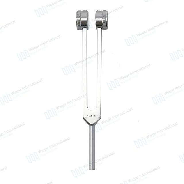 Medical 128 Frequency Stainless Steel ENT Tuning Fork — ent instruments manufactured by Waqar International, Sialkot