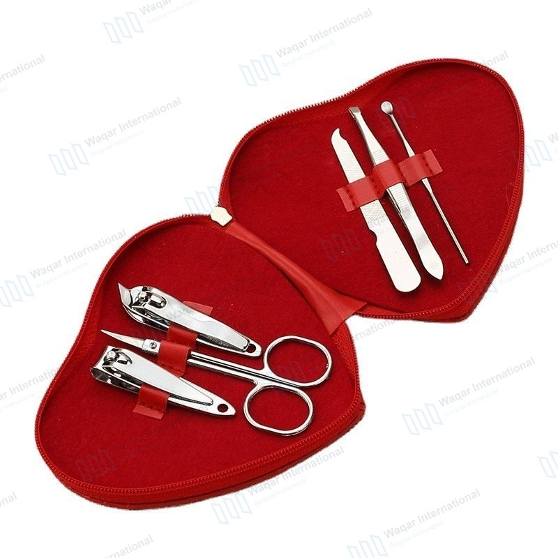 8-Piece German Stainless Steel Manicure Kit Nail File — beauty instruments manufactured by Waqar International, Sialkot