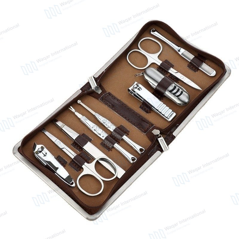Customizable 7-Pc Manicure Set Stainless Steel Beauty — beauty instruments manufactured by Waqar International, Sialkot