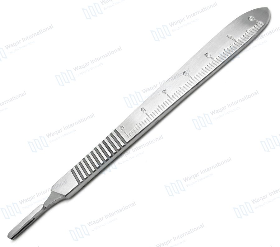 Steel Double Ended Scalpel Handle 16cm/21cm Blade Size — surgical instruments manufactured by Waqar International, Sialkot