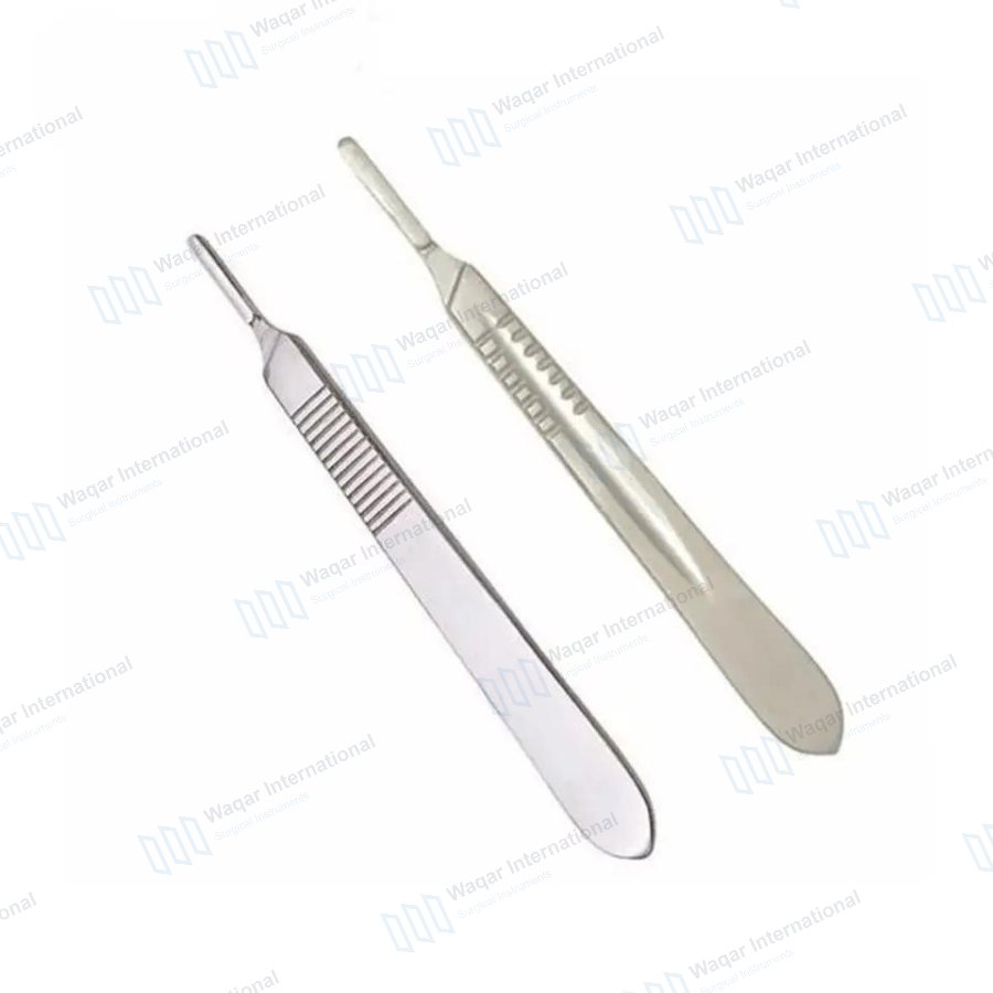 Ergonomic Medical Instrument Set Stainless Steel No. 3/4/7 — surgical instruments manufactured by Waqar International, Sialkot