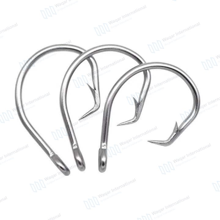 Stainless Steel Anti-Acid Waterproof Glow Circle Hooks — fishing tools manufactured by Waqar International, Sialkot