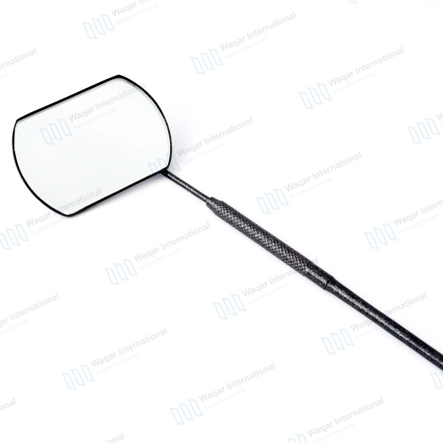 Handheld Metal Frame 3x Magnifying Single-Sided Chrome Finish Desktop — surgical instruments manufactured by Waqar International, Sialkot
