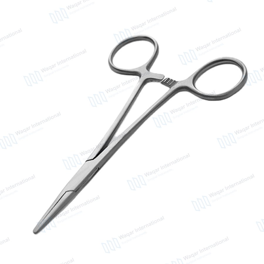 Halsted Mosquito Forceps 12.5cm Straight Curved Stainless Steel Hemostatic — surgical instruments manufactured by Waqar International, Sialkot