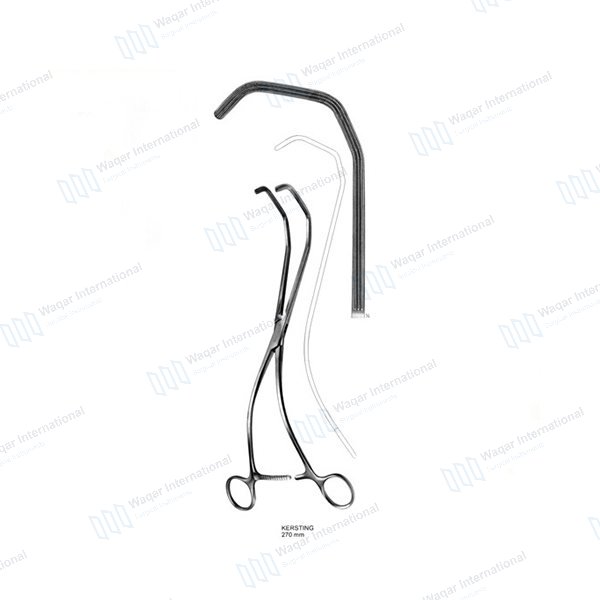 German Stainless Steel Satinsky DeBakey Clamp 34 — surgical instruments manufactured by Waqar International, Sialkot