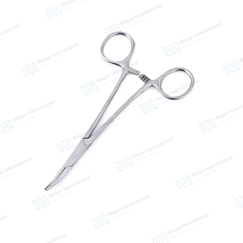 12.5cm Curved Mosquito Hemostatic Forceps Stainless Steel Locking Surgical — surgical instruments manufactured by Waqar International, Sialkot