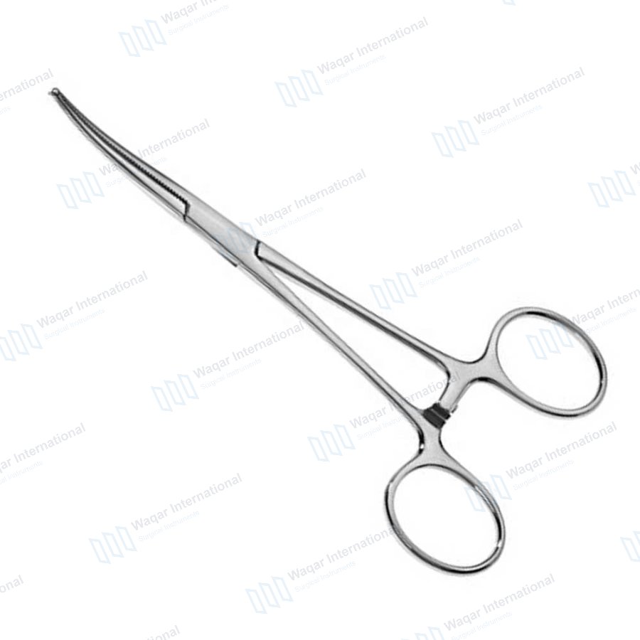 Ochsner Kocher Hemostatic Forceps Curved 20cm Stainless Steel Surgical — surgical instruments manufactured by Waqar International, Sialkot