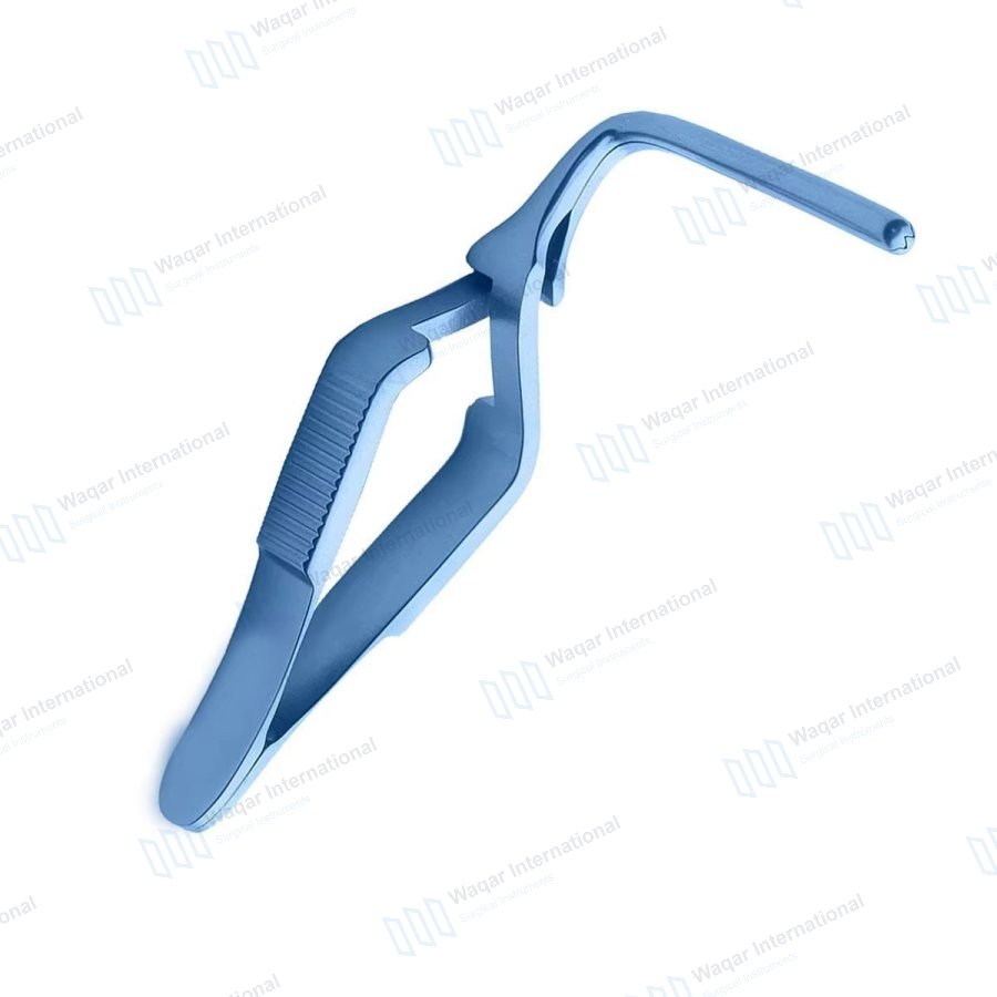 Bulldog Clamp Forceps Curved Titanium DeBakey Atraumatic Jaws Available — orthopedic instruments manufactured by Waqar International, Sialkot