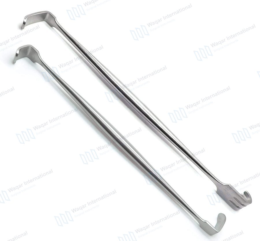Senn Miller Stainless Steel Skin Hook Retractor 160mm — surgical instruments manufactured by Waqar International, Sialkot