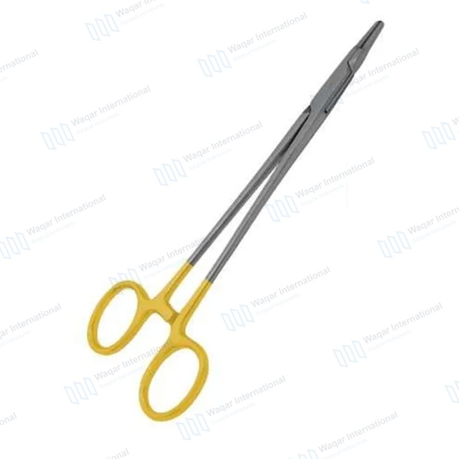 Stainless Steel TC Crile Needle Holder Straight — surgical instruments manufactured by Waqar International, Sialkot
