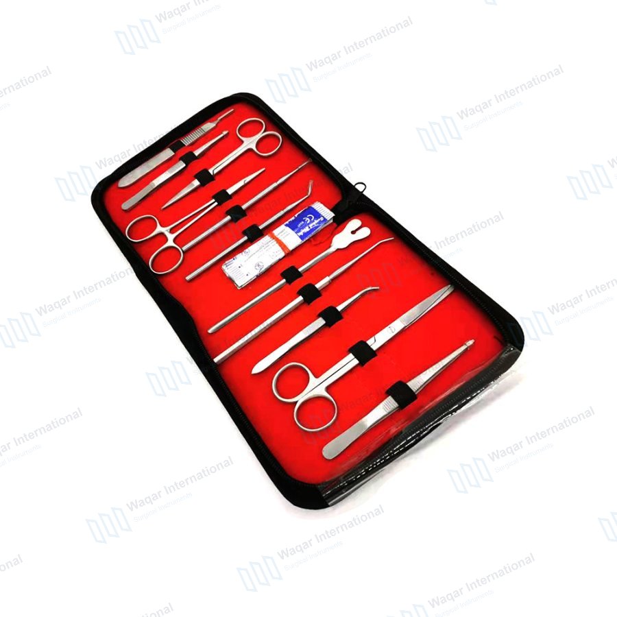 22 PCS Stainless Steel Dissecting Tool Set Medical Educational — surgical instruments manufactured by Waqar International, Sialkot