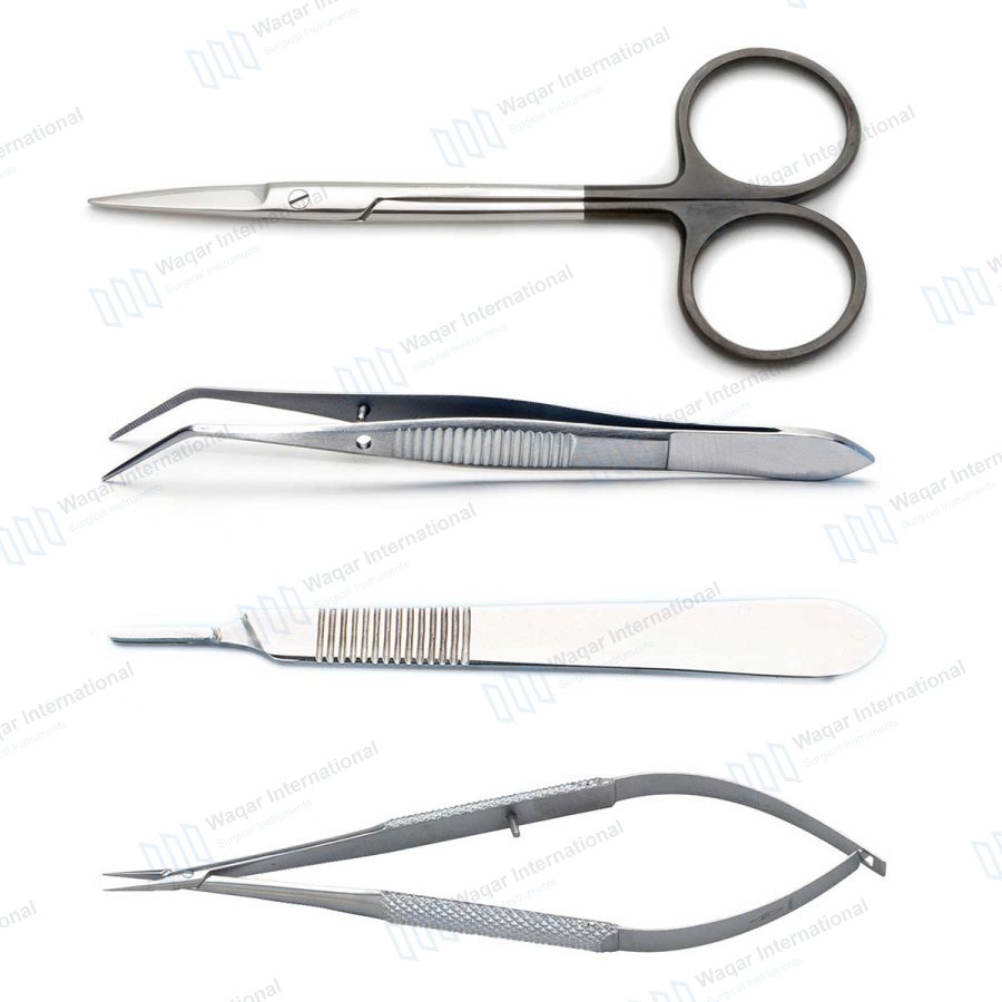 Basic Surgical Dissecting Anatomy Set Reusable Instruments — surgical instruments manufactured by Waqar International, Sialkot