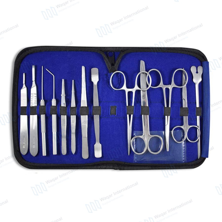 13 PCS Surgical Suture Kit — surgical instruments manufactured by Waqar International, Sialkot