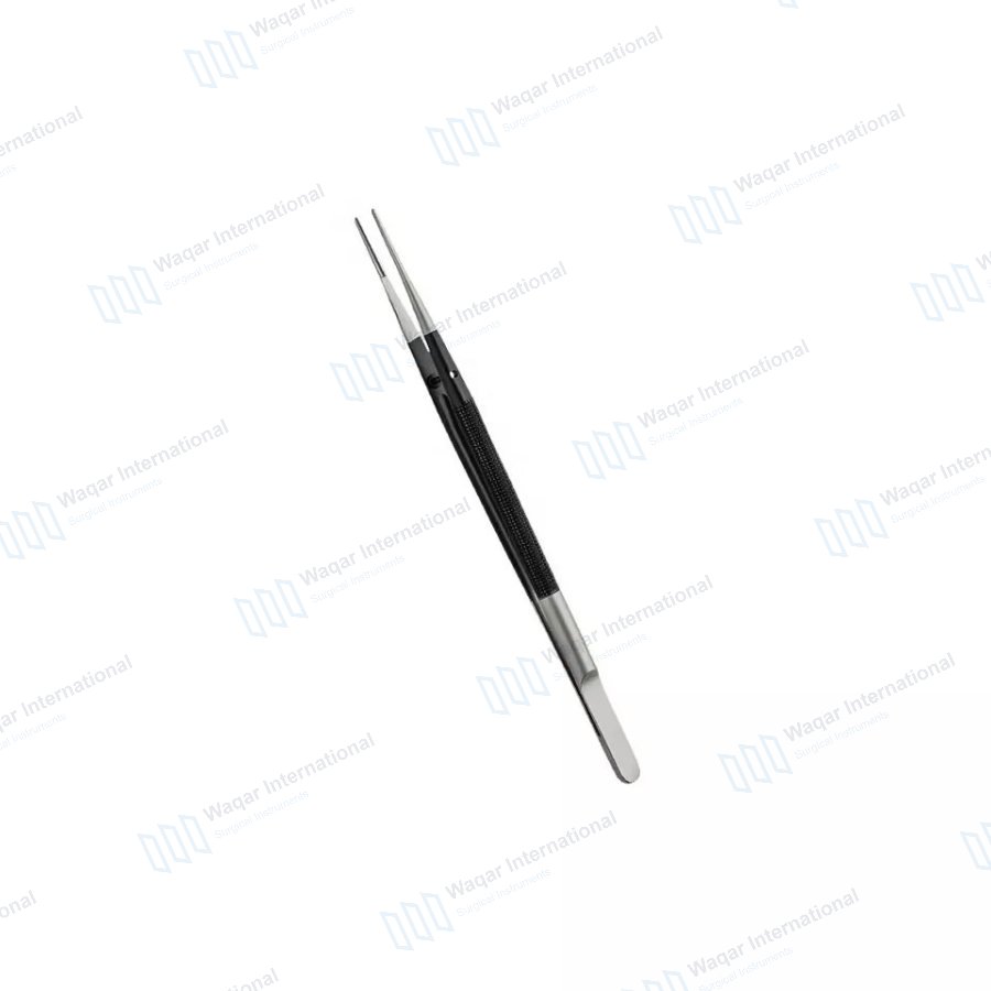 DeBakey Micro Tissue Forceps Black Coated Stainless Steel Surgical — surgical instruments manufactured by Waqar International, Sialkot
