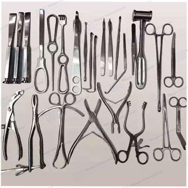 25 PCS Basic Plastic Surgery Instruments Set — surgical instruments manufactured by Waqar International, Sialkot