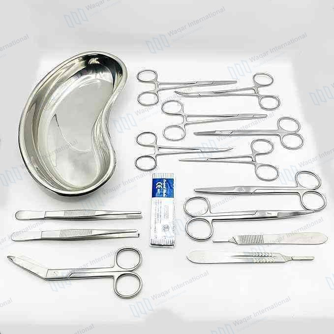 Stainless Steel Surgical Instrument Set Medical Surgery Kit — surgical instruments manufactured by Waqar International, Sialkot