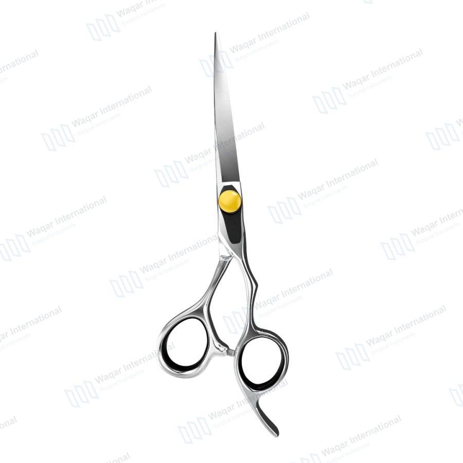 Barber Scissors Stainless Steel Sharp Blade Tip Long — beauty instruments manufactured by Waqar International, Sialkot