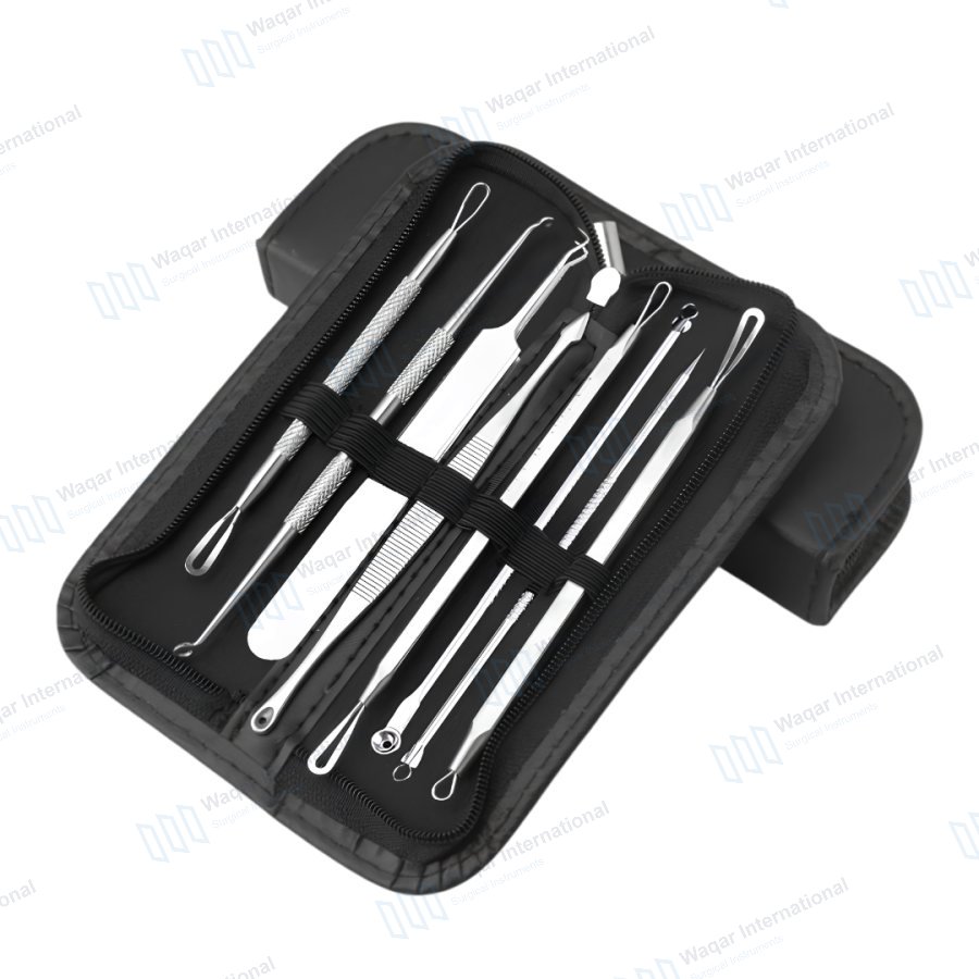 Acne Removal Kit Blackhead Remover Tool Set — beauty instruments manufactured by Waqar International, Sialkot