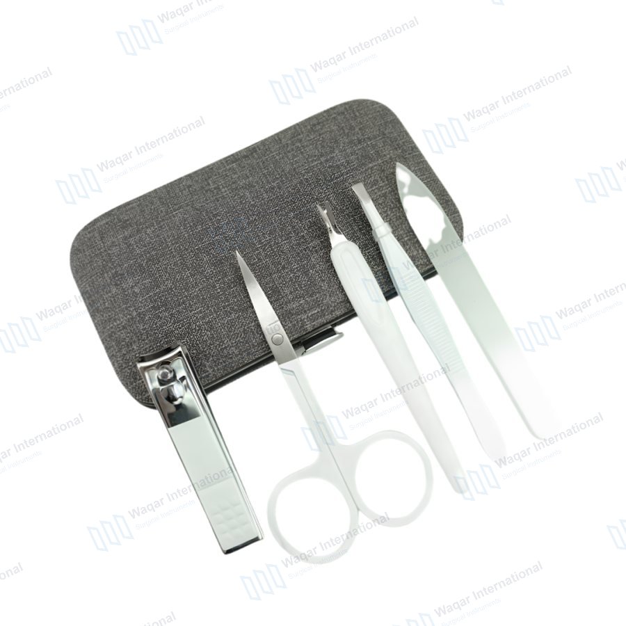 Manicure Pedicure Set Stainless Steel Nail Care Kit — beauty instruments manufactured by Waqar International, Sialkot