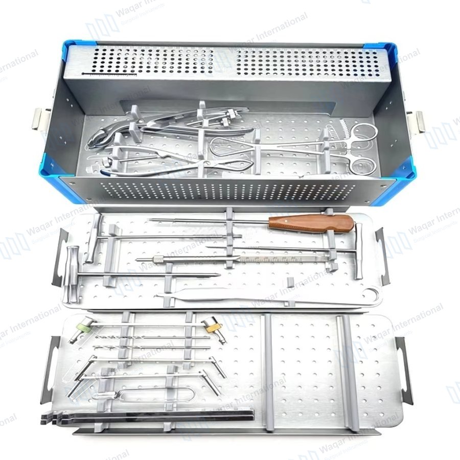 Small Fragment Orthopedic Instrument Set Stainless Steel Bone Fixation — orthopedic instruments manufactured by Waqar International, Sialkot