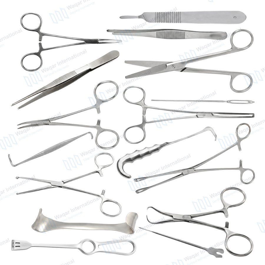 Balloon Laser Angioplasty Tray Set Surgical Scissors Metal — surgical instruments manufactured by Waqar International, Sialkot