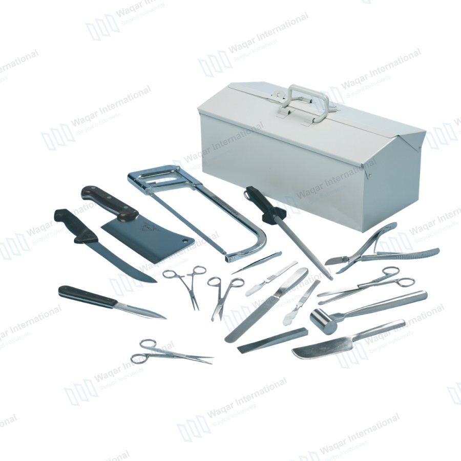Stainless Steel Post Mortem Instrument Set Medical — surgical instruments manufactured by Waqar International, Sialkot