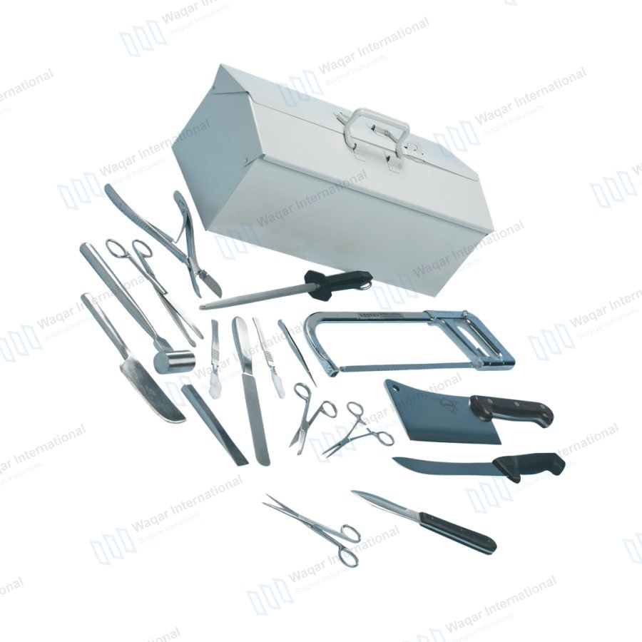 Post Mortem Instrument Kit Stainless Steel Autopsy Surgical — surgical instruments manufactured by Waqar International, Sialkot