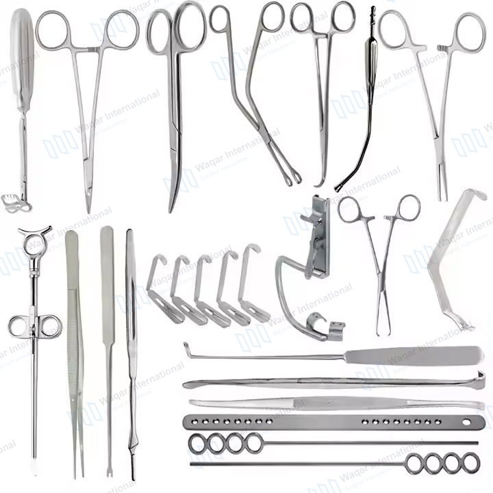 ENT Tonsillectomy Adenoidectomy Instrument Set Stainless Steel Medical — ent instruments manufactured by Waqar International, Sialkot