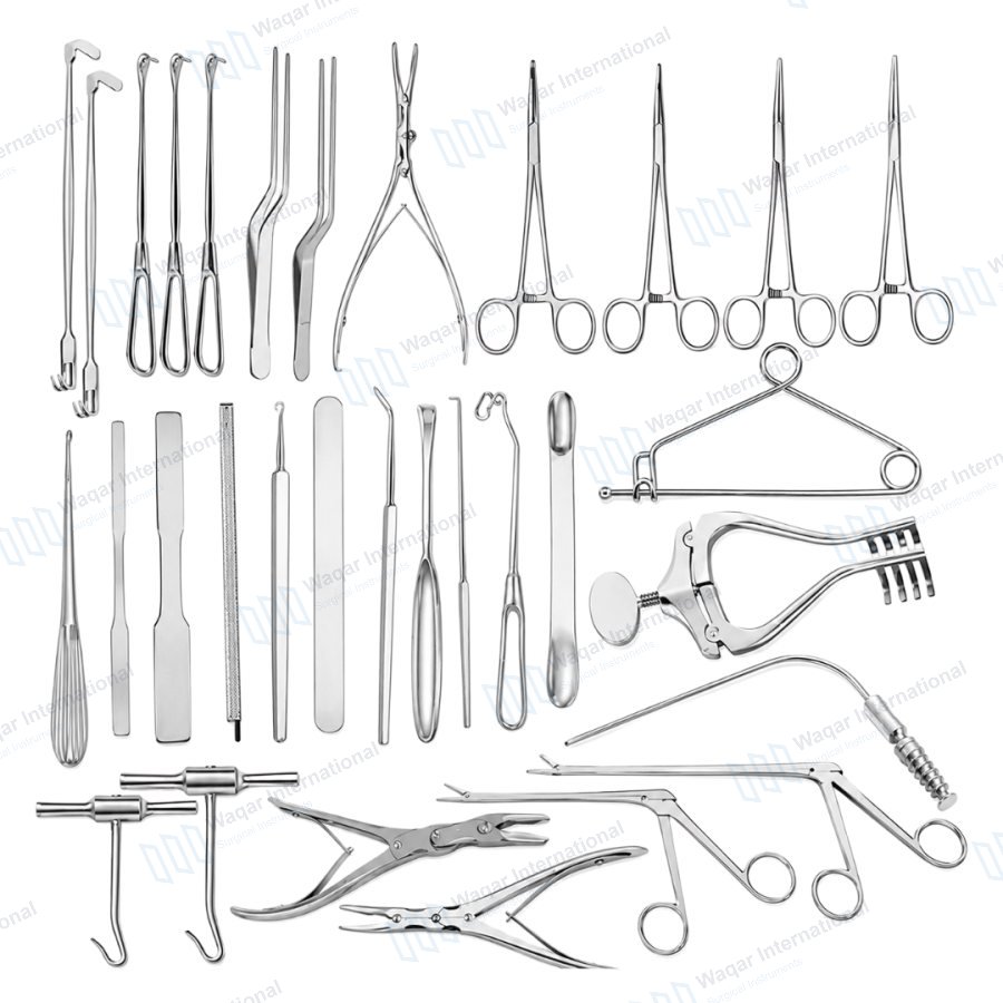32 PCS Cranial Surgery Instrument Set — neuro surgical manufactured by Waqar International, Sialkot