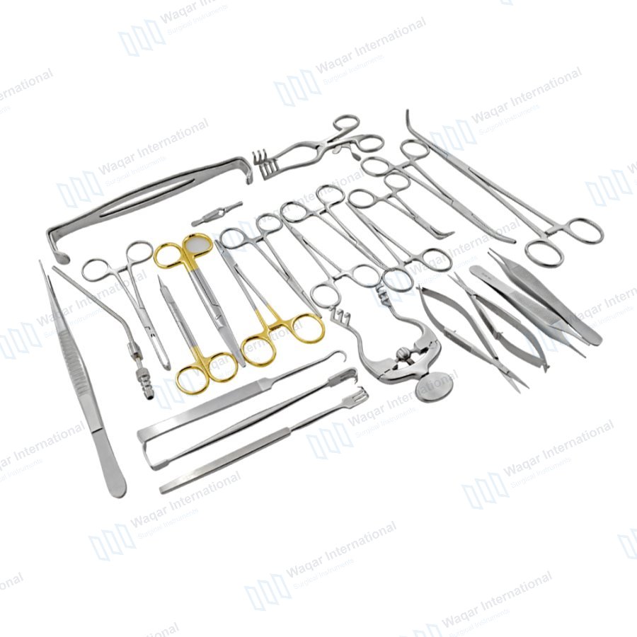 AV Fistula Surgical Kit Stainless Steel Vascular Access — surgical instruments manufactured by Waqar International, Sialkot