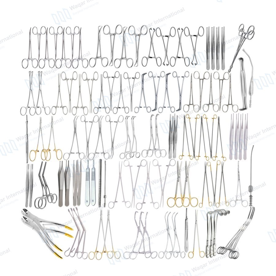 Open Heart Surgery Instrument Set — surgical instruments manufactured by Waqar International, Sialkot