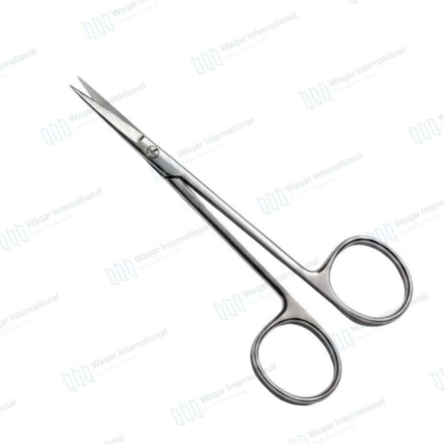 Straight Eye Scissors Stainless Steel Ophthalmic Microsurgery Instrument — eye instruments manufactured by Waqar International, Sialkot