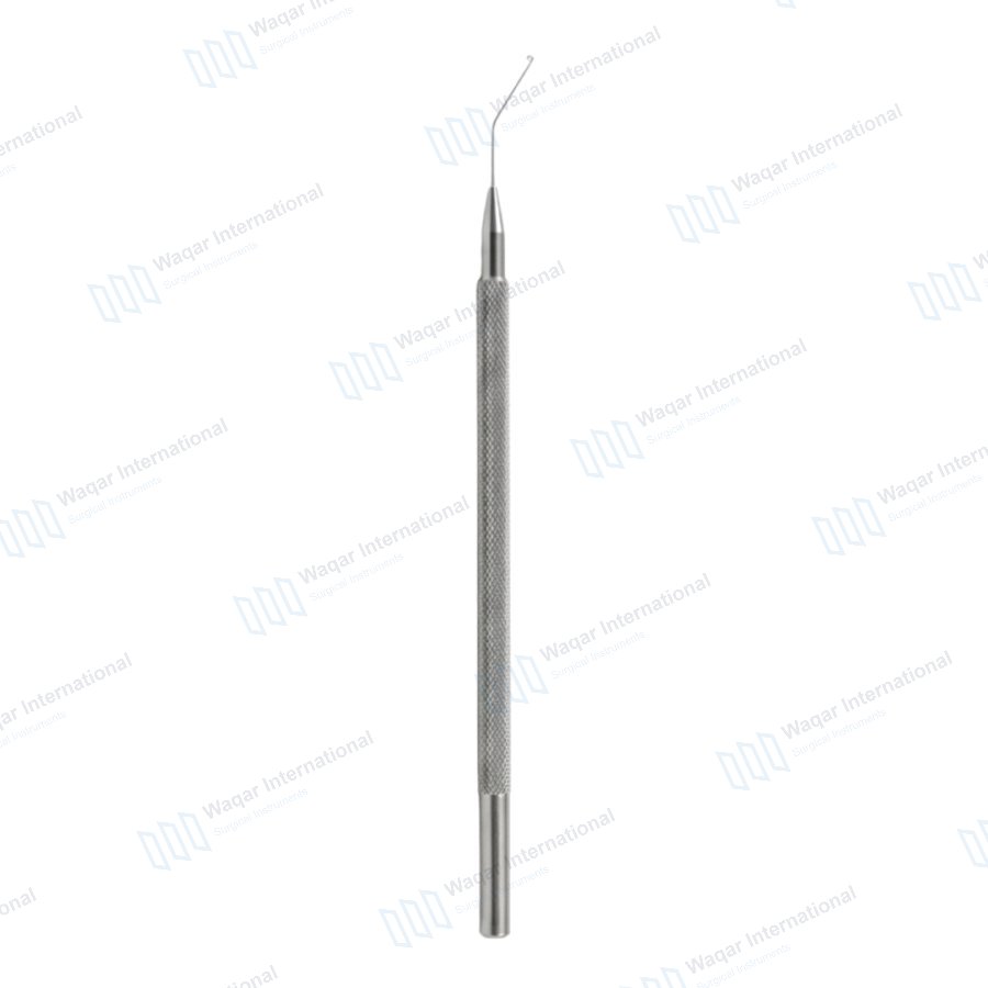 Kuglen Lens Manipulator Angled Round Eye Surgery Instrument — surgical instruments manufactured by Waqar International, Sialkot